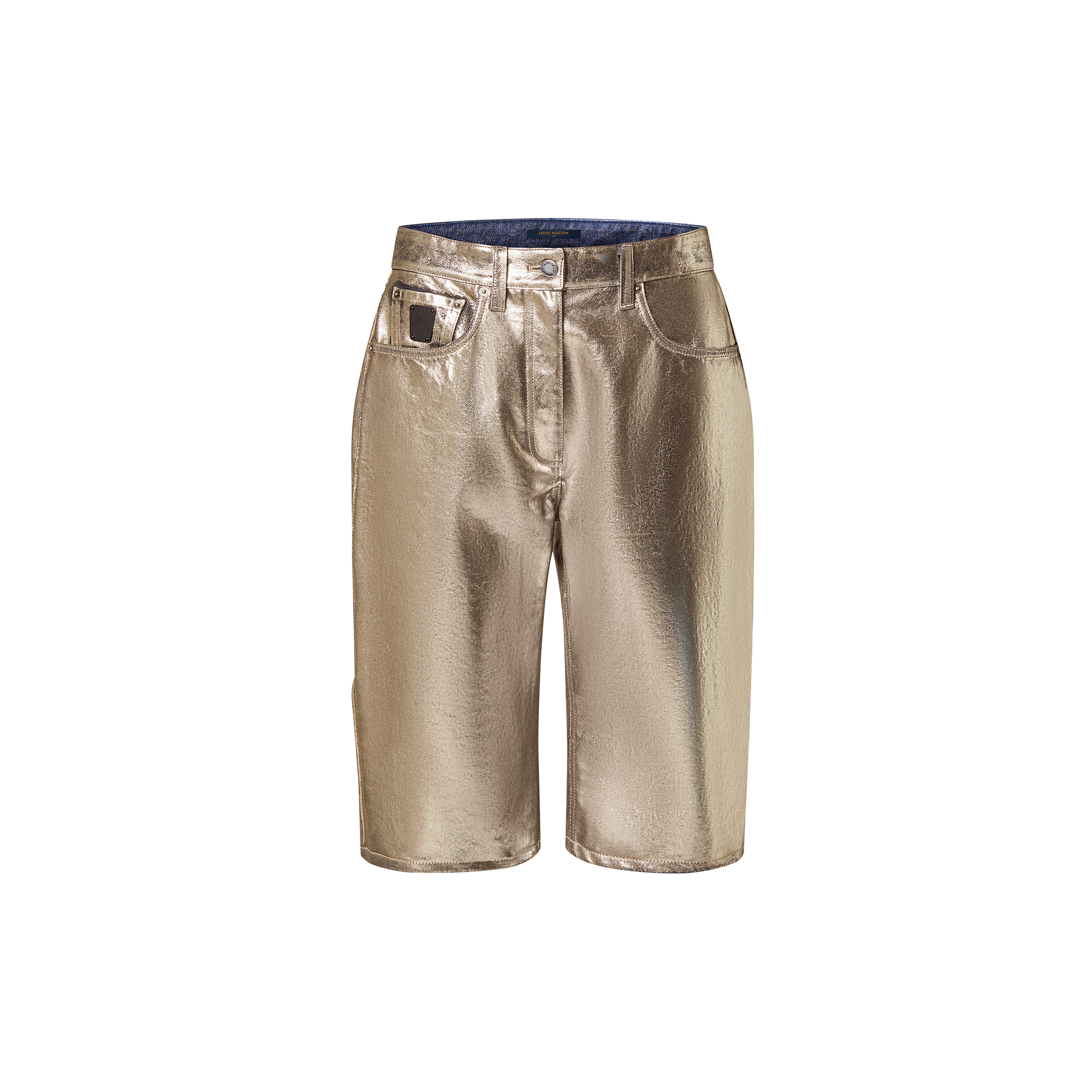 Louis Vuitton Metallized Denim Bermuda Shorts – Women – Ready-to-Wear 1AAXZ7