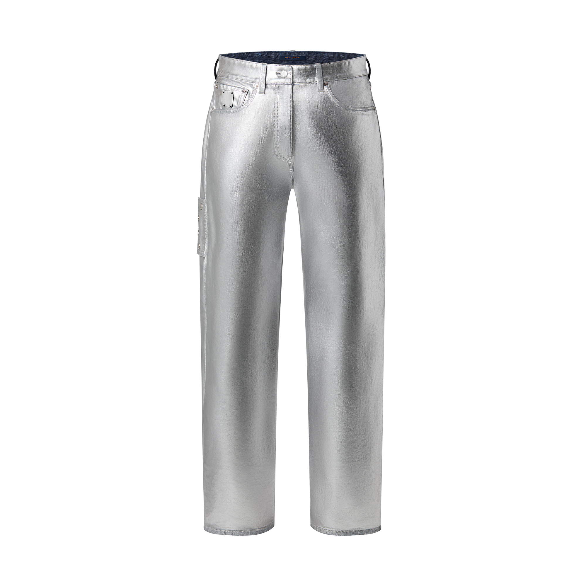 Louis Vuitton Metallized Denim Straight-Cut Jeans – Women – Ready-to-Wear 1AAXHX