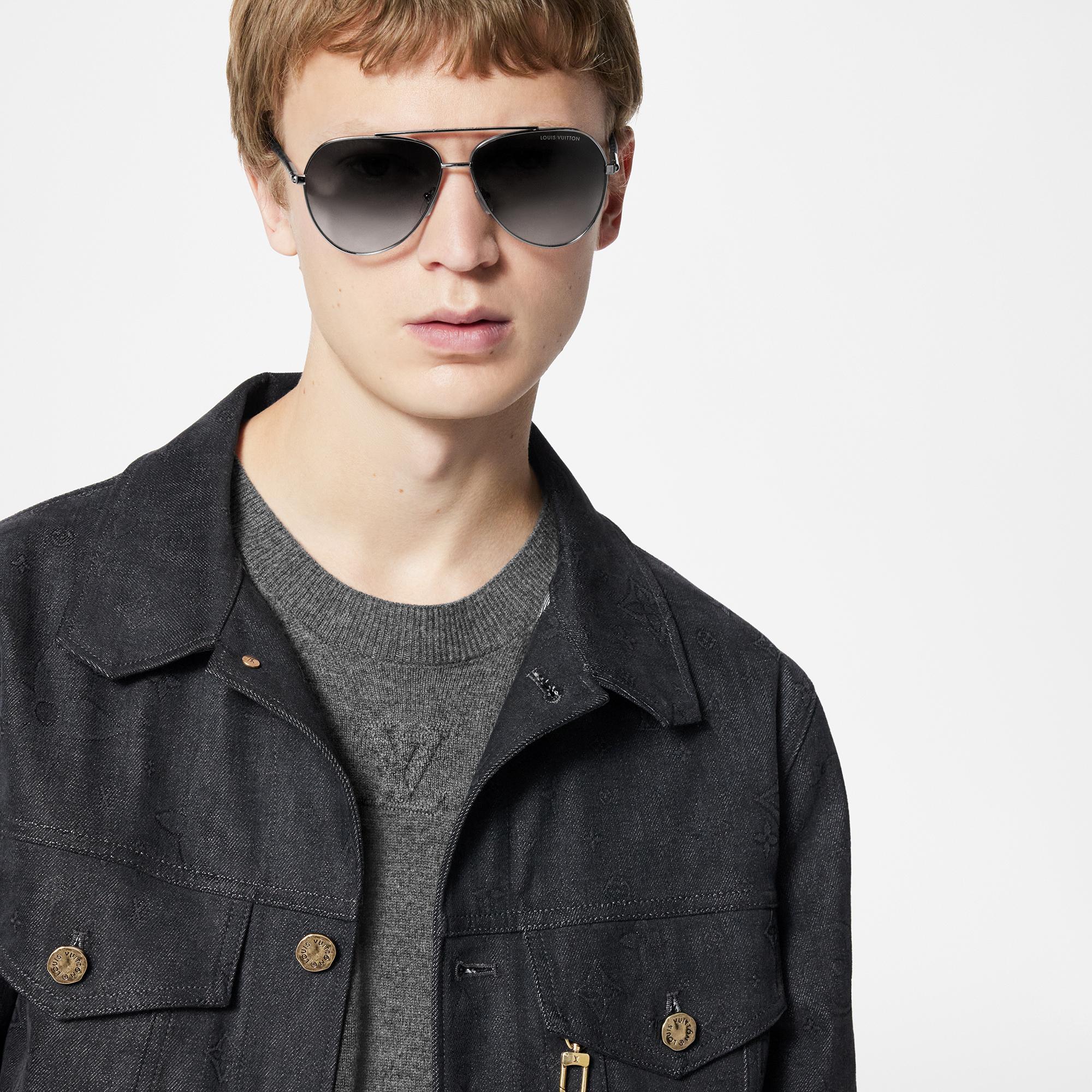 Louis Vuitton MNG Blaze Pilot Sunglasses – Men – Accessories Z1795U Black