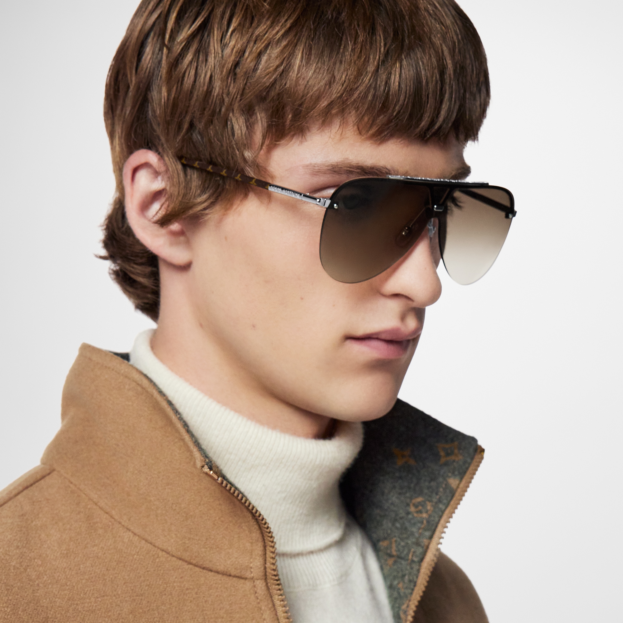 Louis Vuitton Monogram Blaze Mask Sunglasses – Men – Accessories Z1792U Brown