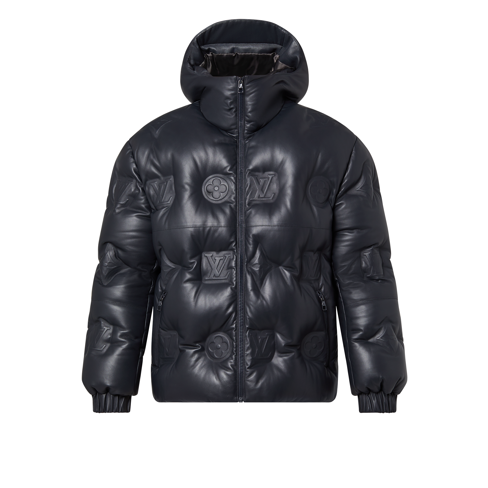 Louis Vuitton Monogram Leather Hooded Down Jacket – Men – Ready-to-Wear 1AATKJ