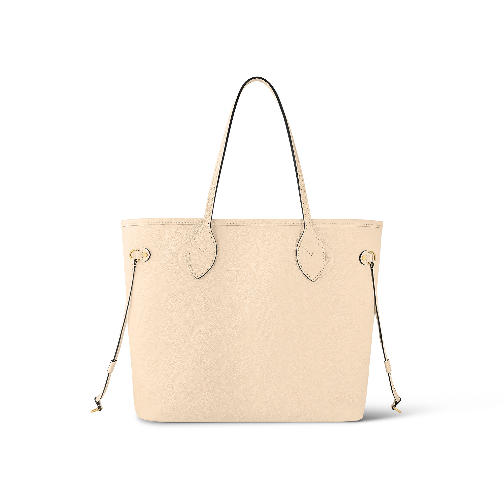 Louis Vuitton Neverfull MM Monogram Empreinte Leather – Women – Handbags M46676 Cream
