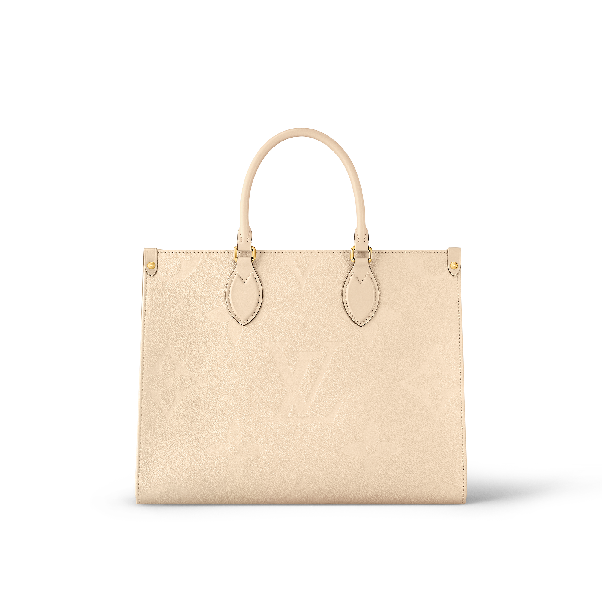 Louis Vuitton OnTheGo MM Monogram Empreinte Leather – Women – Handbags M46531 Cream