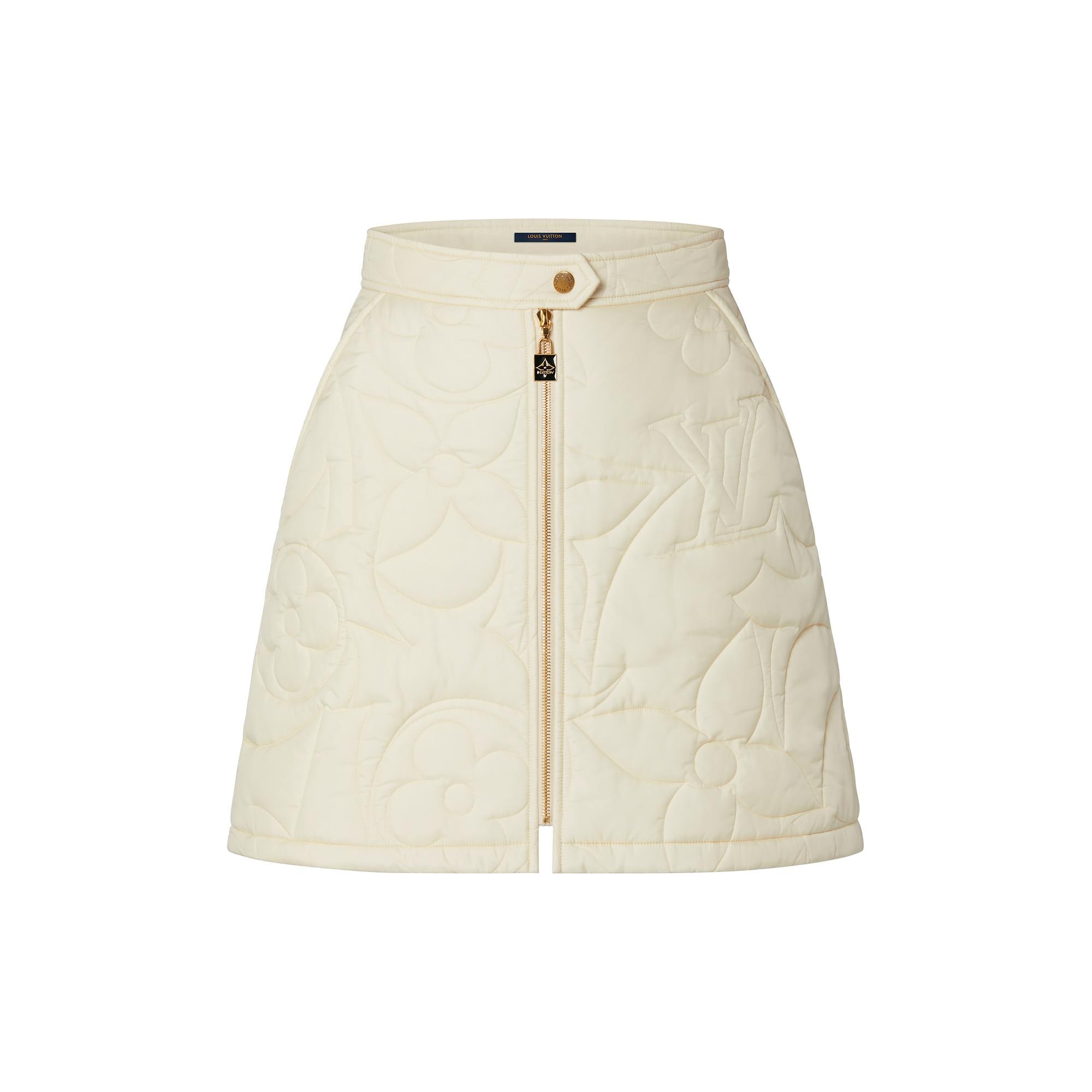 Louis Vuitton Quilted Monogram Mini Skirt – Women – Ready-to-Wear 1AAKEE Egg Shell