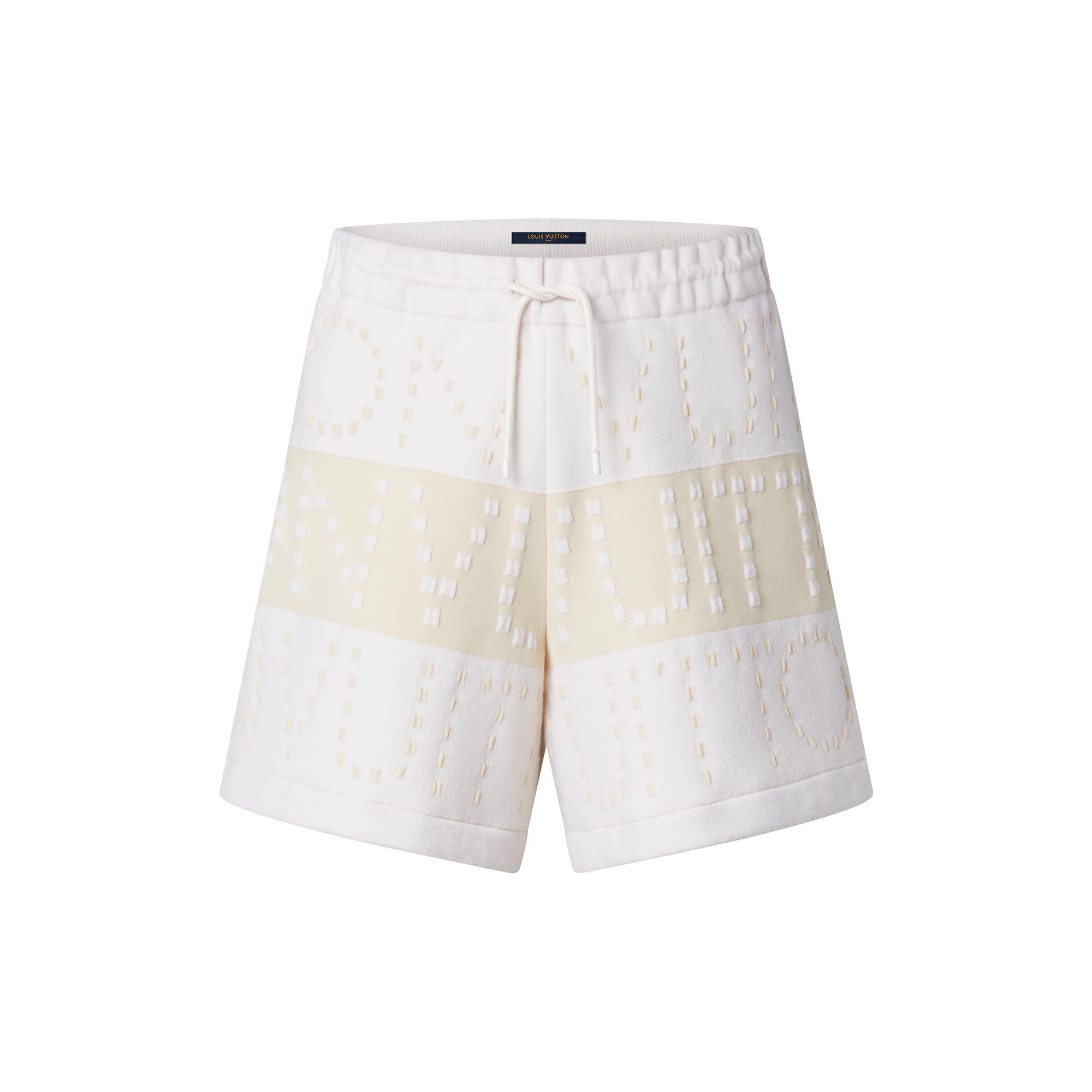 Louis Vuitton Signature Chunky Stripes Bermuda Shorts  – Women – Ready-to-Wear 1AAWRT Ecru