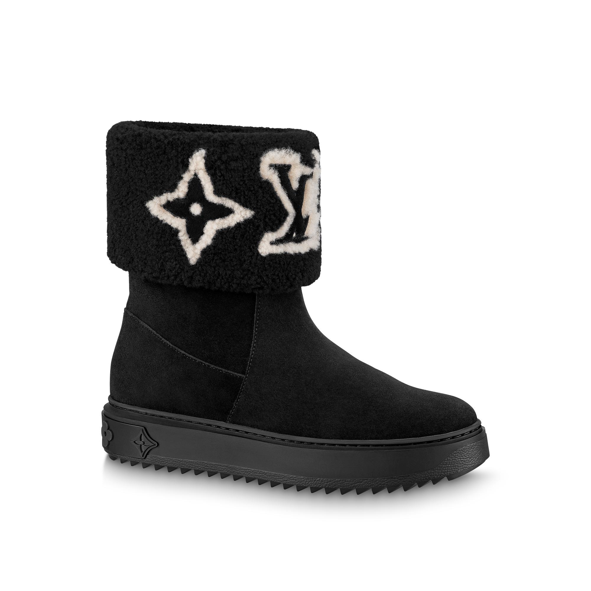 Louis Vuitton Snowdrop Flat Ankle Boot – Women – Shoes 1AACHW Black