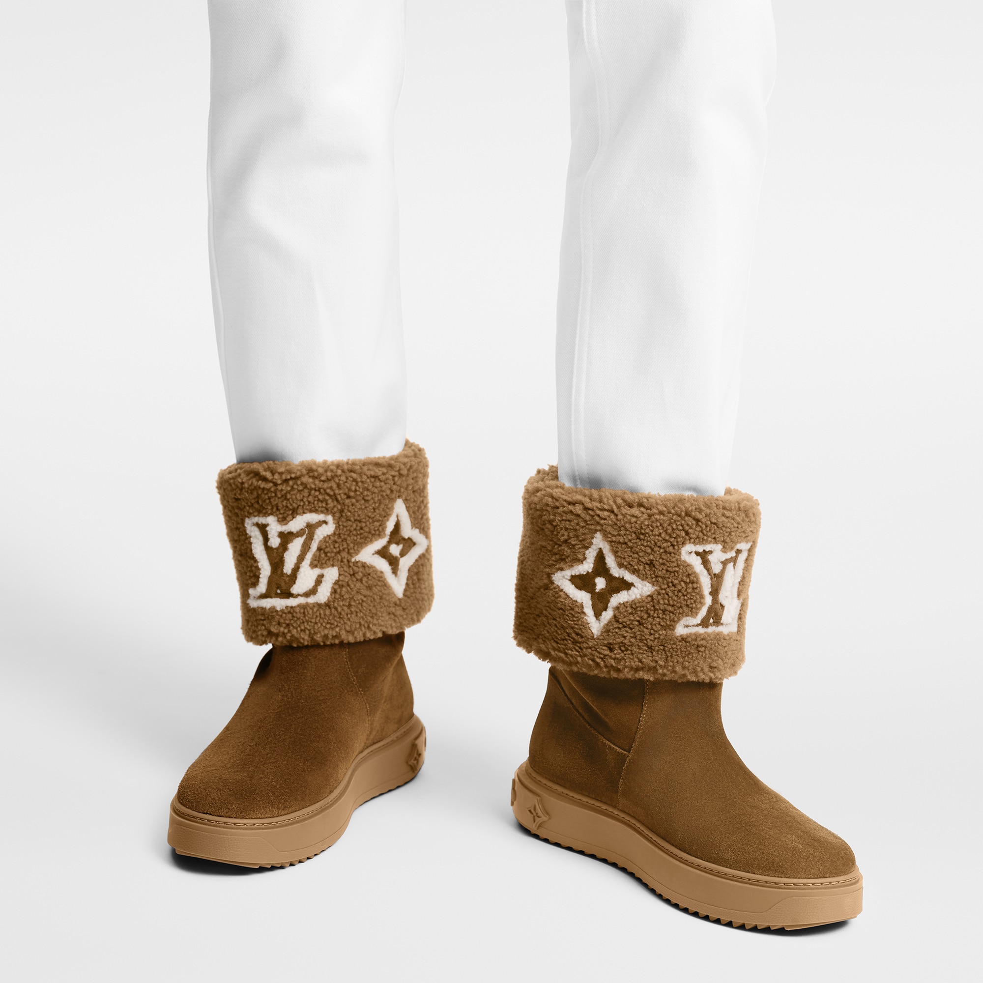 Louis Vuitton Snowdrop Flat Ankle Boot – Women – Shoes 1AACIQ COGNAC
