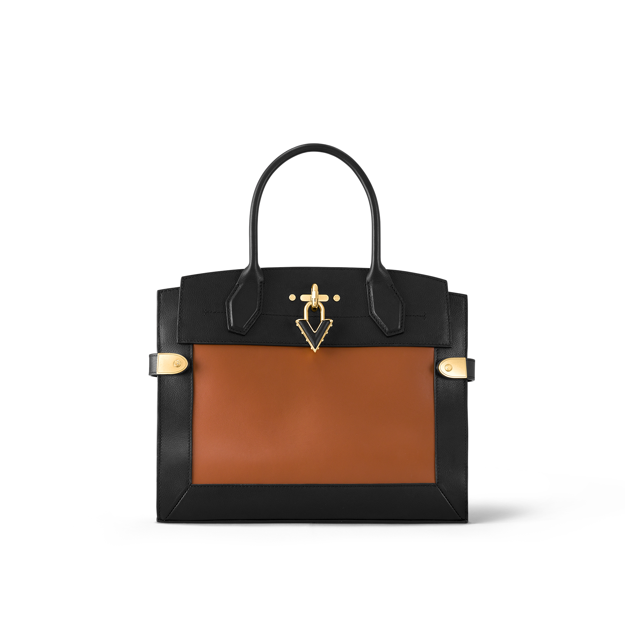 Louis Vuitton Steamer MM H27 – Women – Handbags M21774 Black Tan