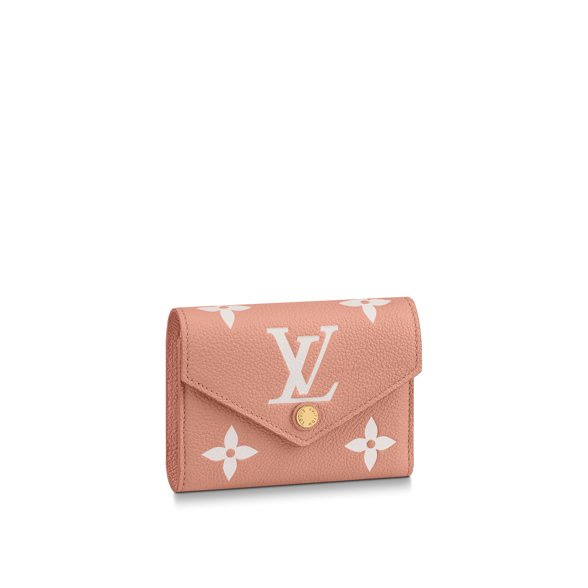 Louis Vuitton Victorine Wallet Bicolor Monogram Empreinte Leather – Women – Small Leather Goods M81728 Rose Trianon / Crème