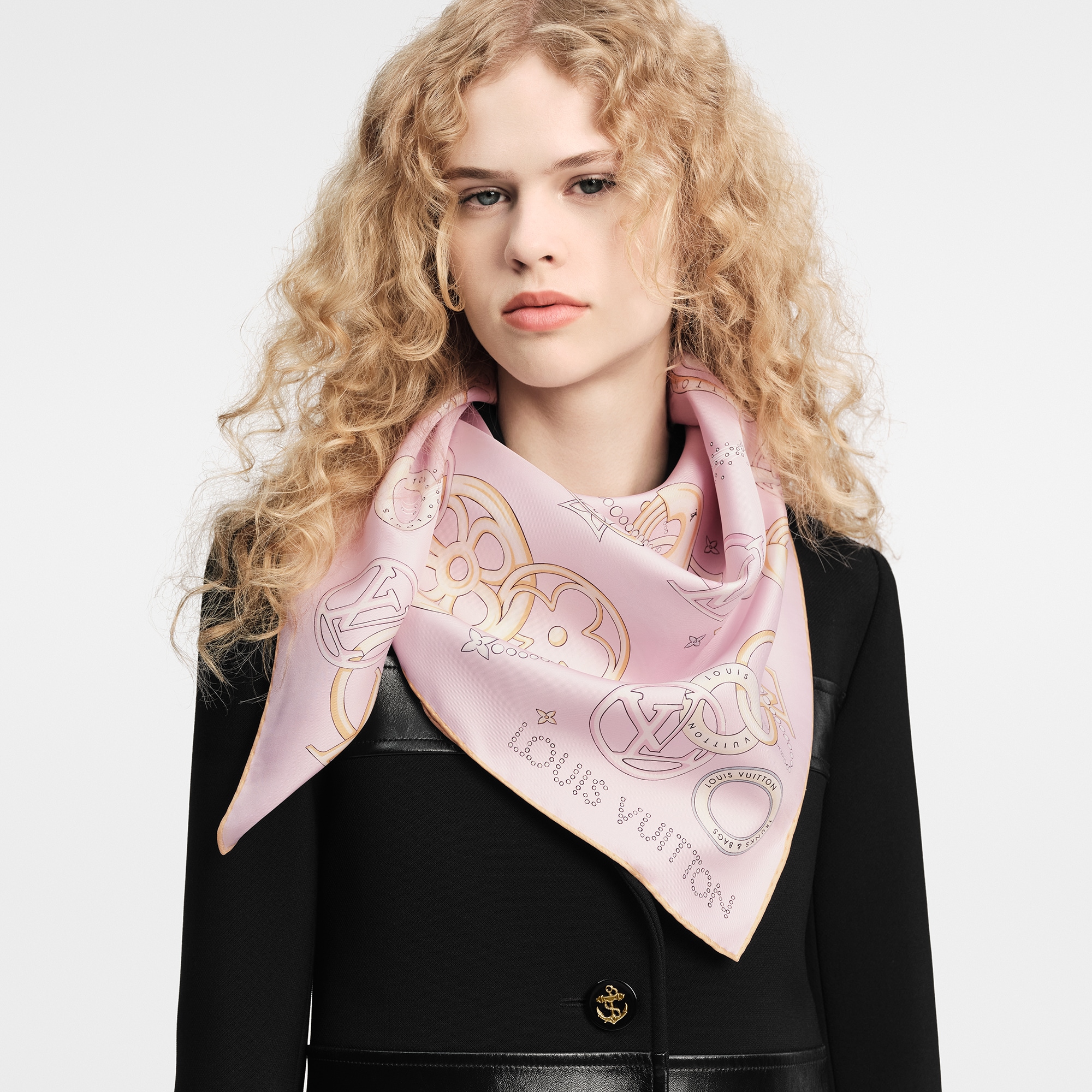 Louis Vuitton Vivienne and Beyond Square 90 – Women – Accessories M78064 Light Pink