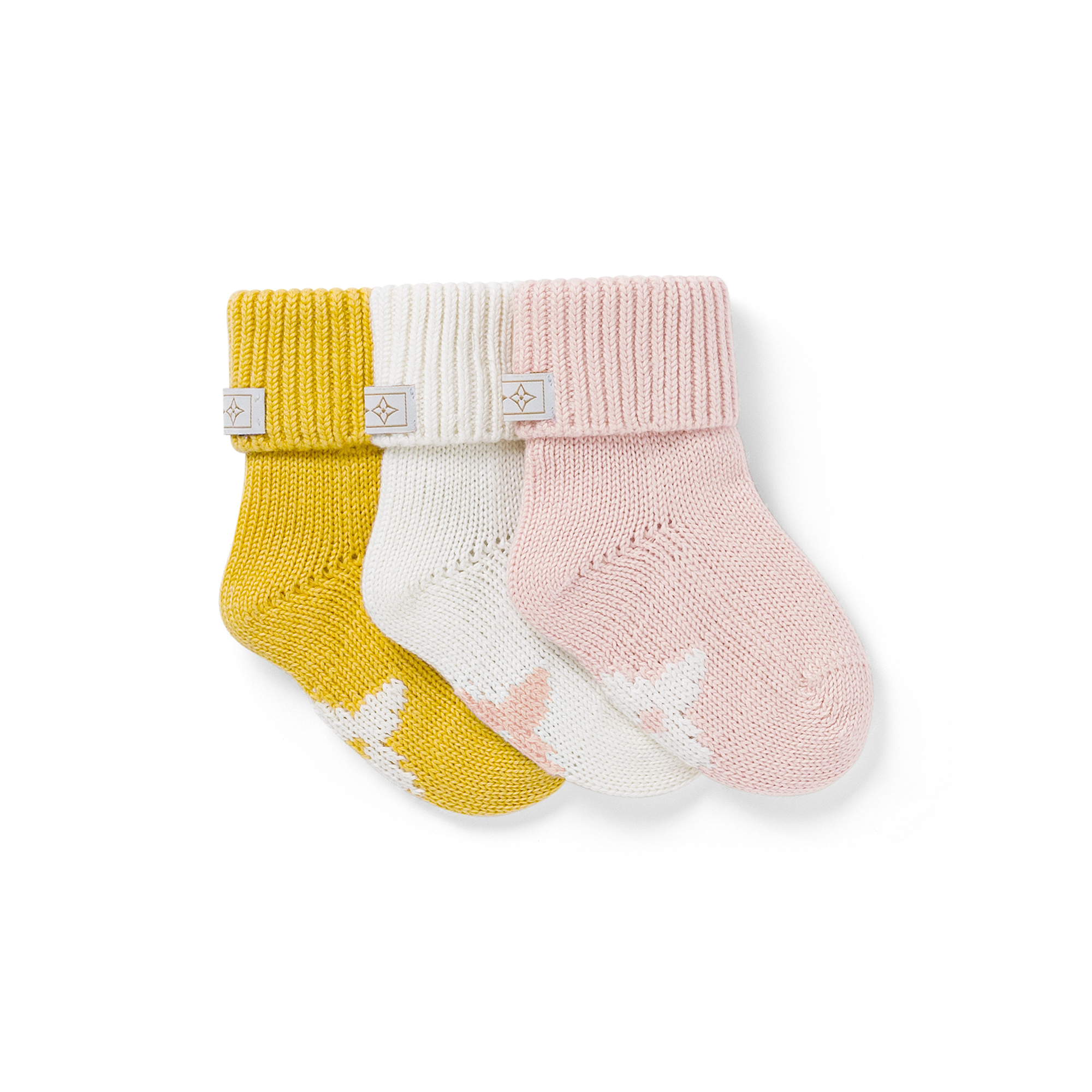 Louis Vuitton 3 Socks Set S00 – New – For Baby GI024D Multico
