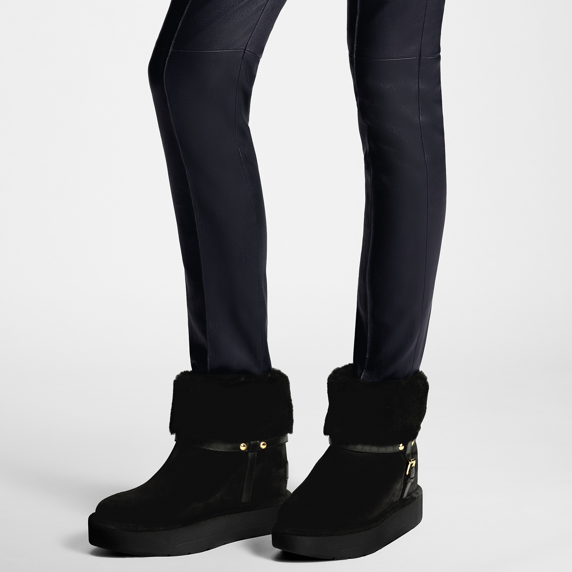 Louis Vuitton Aspen Platform Ankle Boot – Women – Shoes 1AC78O Black