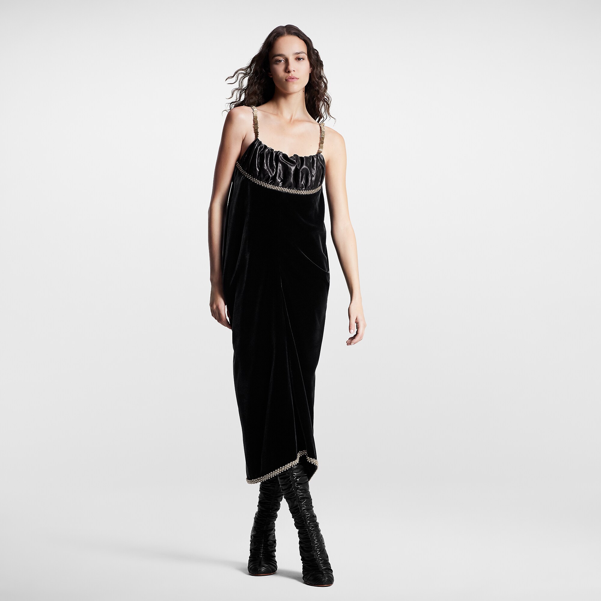 Louis Vuitton Bead Trim Slip Dress – Women – Ready-to-Wear 1AC3GX