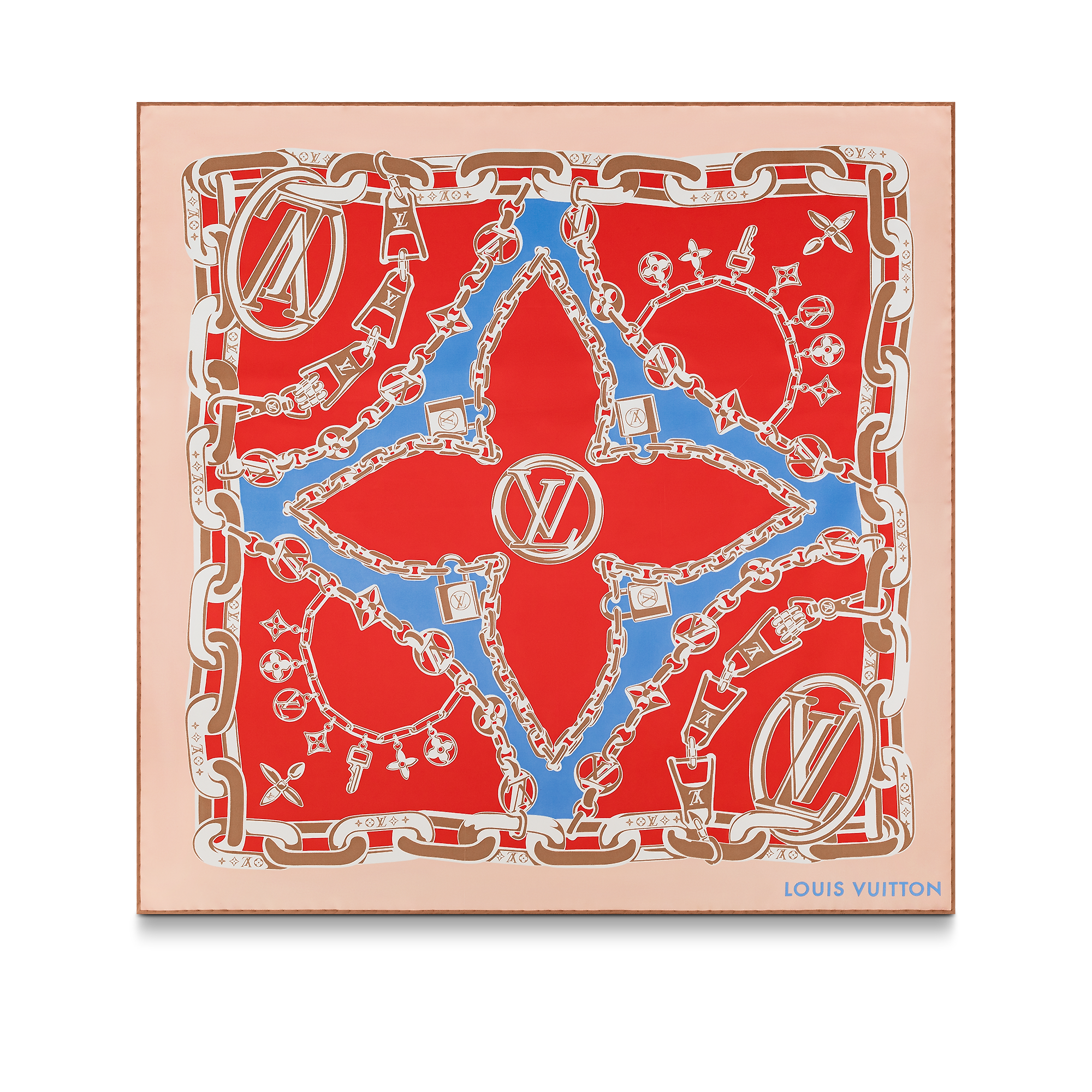 Louis Vuitton Bejewelled Square 70 S00 – Women – Accessories M78328 Poppy