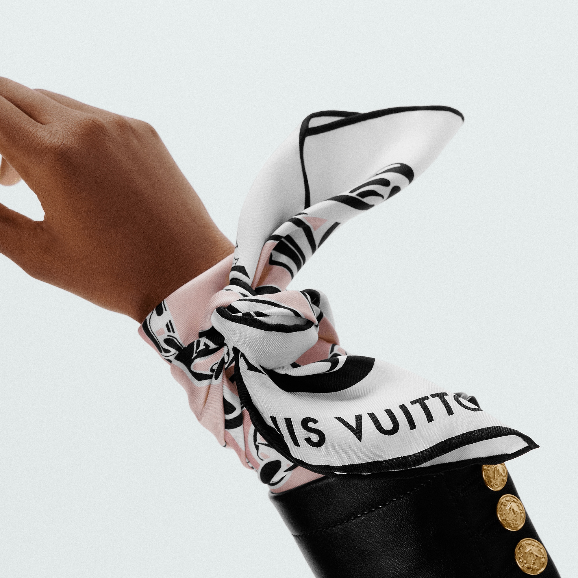 Louis Vuitton Bejewelled Square 70 S00 – Women – Accessories M78329 Black
