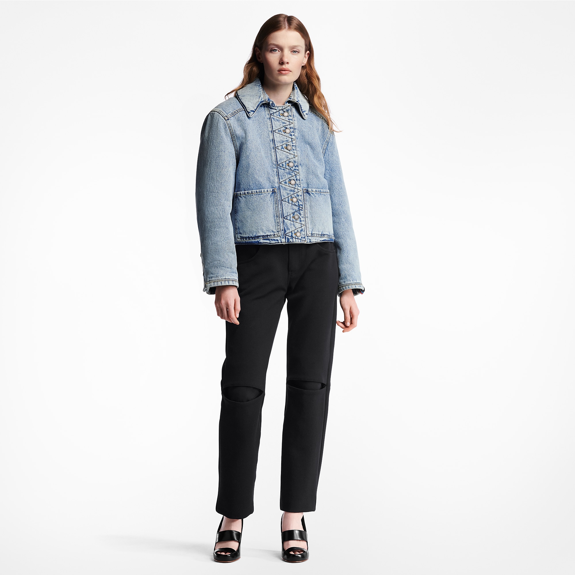 Louis Vuitton Bleached Denim Boxy Jacket – Women – Ready-to-Wear 1AC4U5
