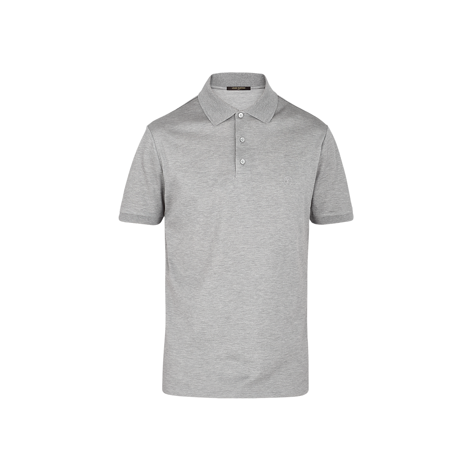 Louis Vuitton Classic Short Sleeve Pique Polo – Men – Ready-to-Wear 1A1S8J Heather Grey