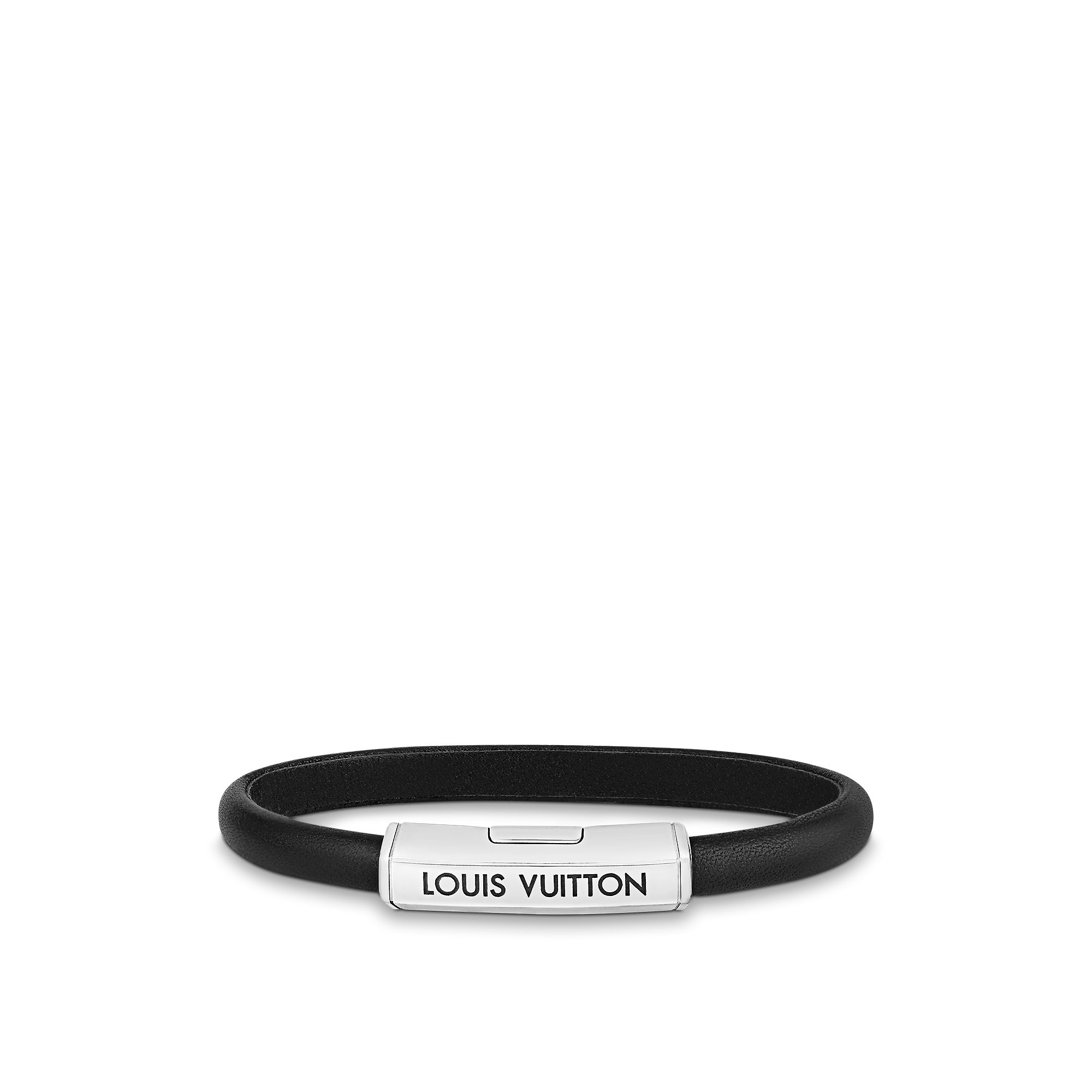 Louis Vuitton Clip It Bracelet – Men – Fashion Jewelry M8119D Black