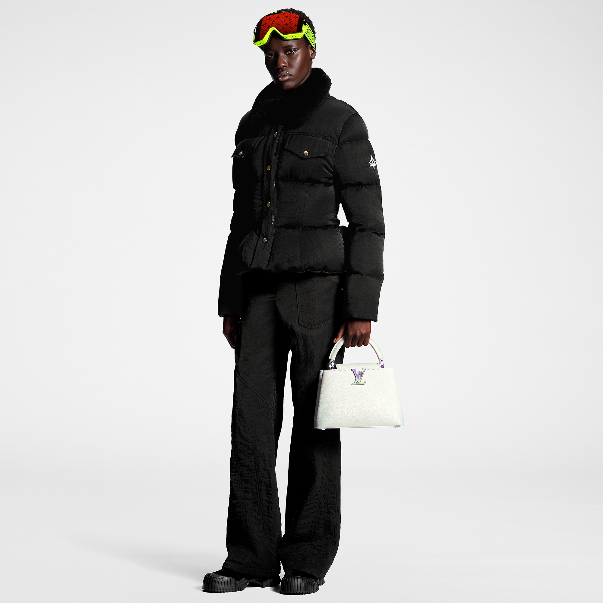 Louis Vuitton Crinkled Nylon Peplum Puffer Jacket – Women – Ready-to-Wear 1AC0N9