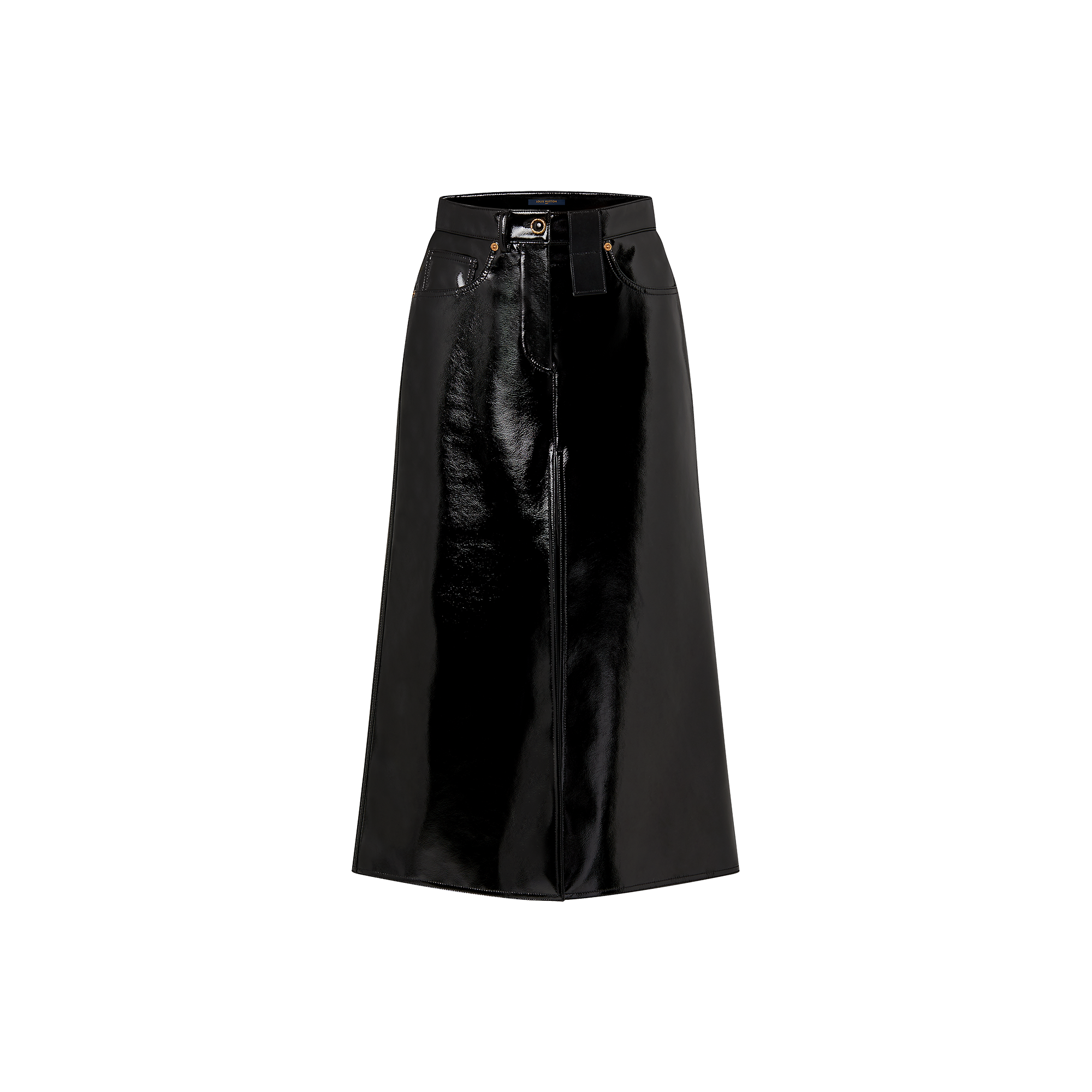 Louis Vuitton Crinkled Vinyl Midi Skirt – Women – Ready-to-Wear 1AC2SV