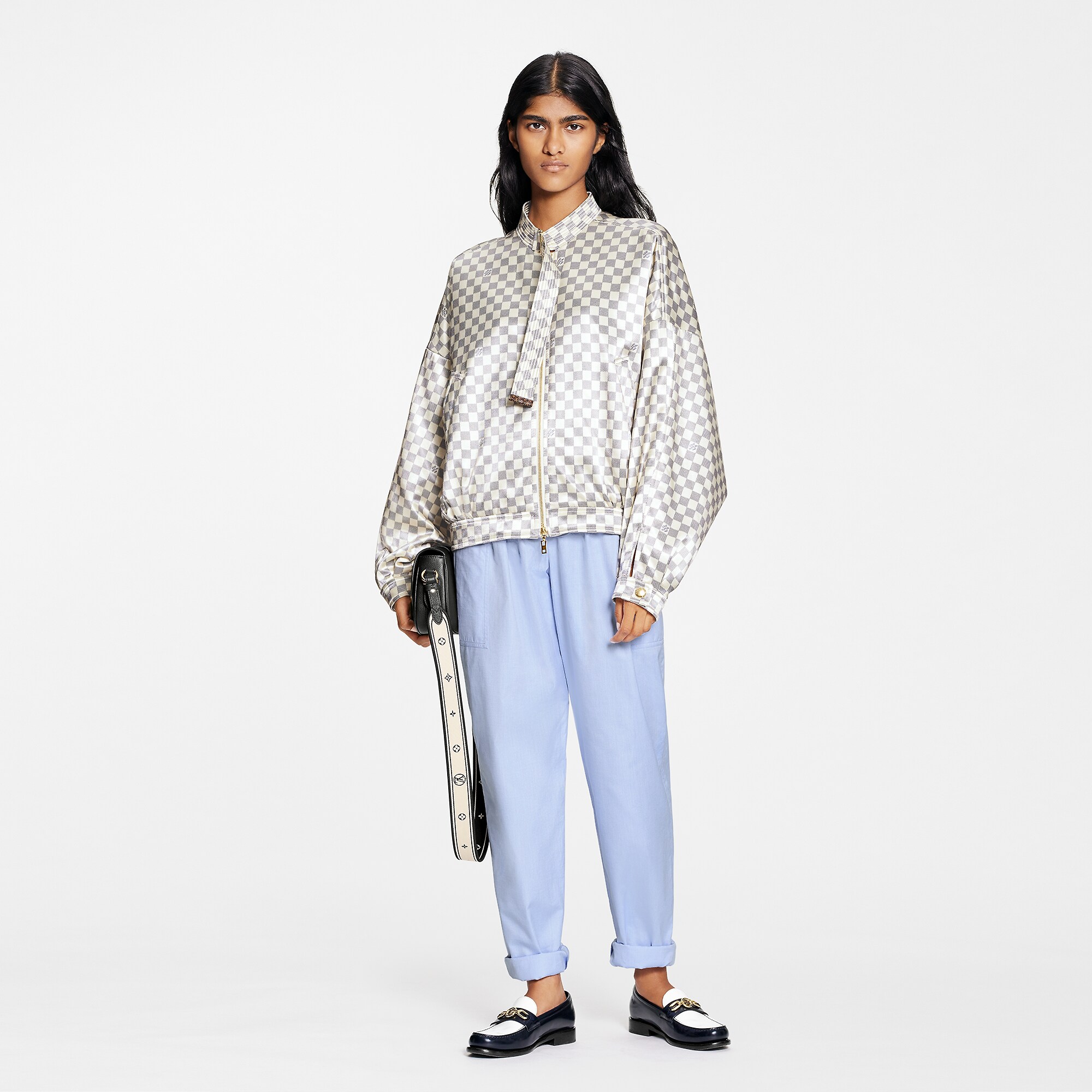 Louis Vuitton Damier Azur Bomber Jacket – Women – Ready-to-Wear 1A9MH4