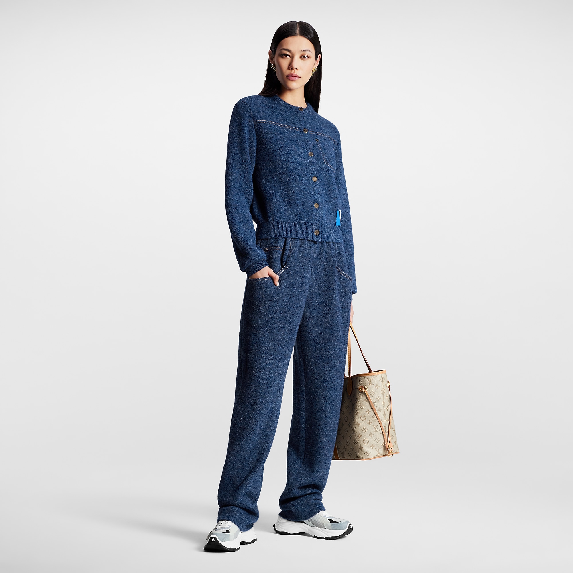 Louis Vuitton Denim-Effect Knit Jogging Pants – Women – Ready-to-Wear 1AC3VL