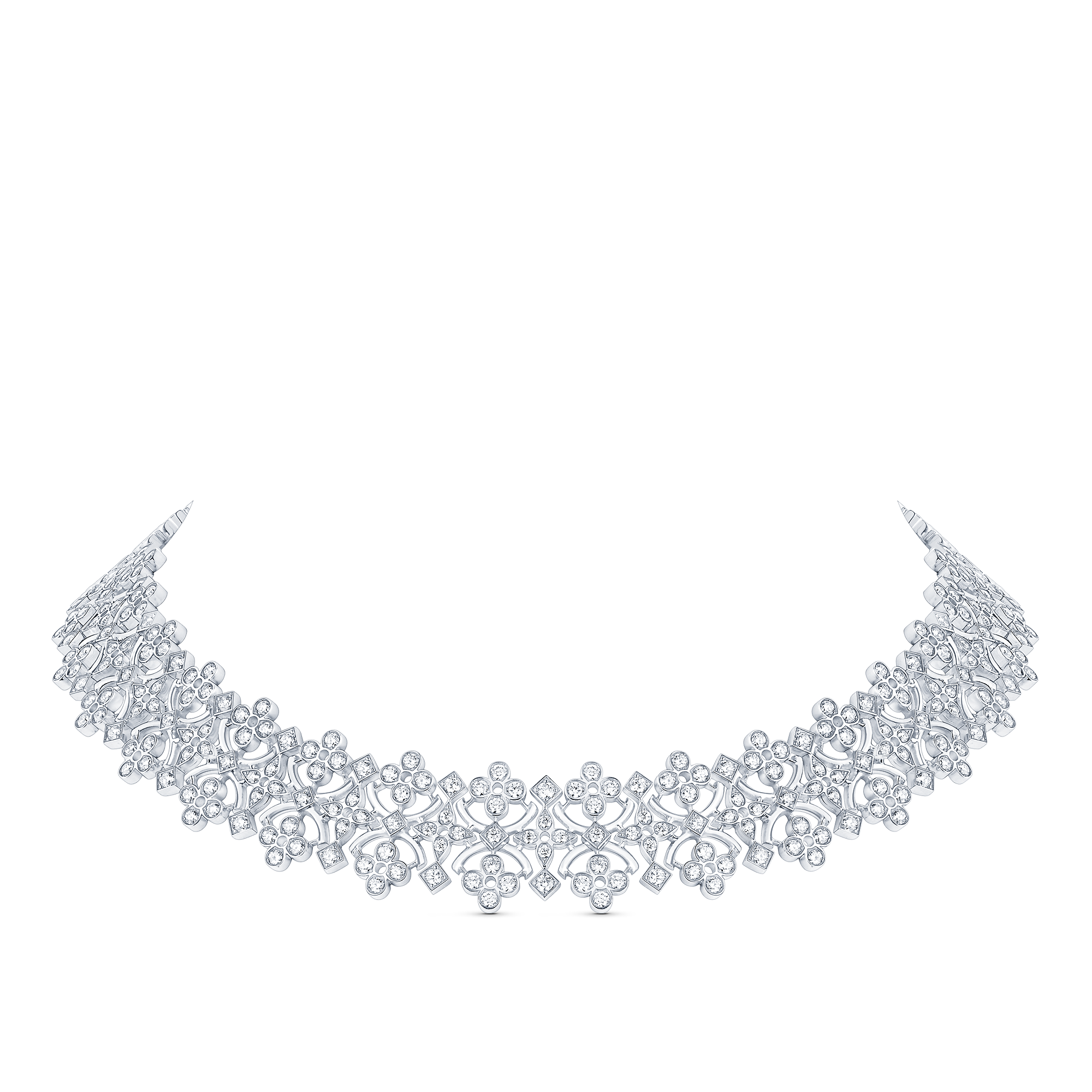 Louis Vuitton Dentelle Masterpiece Necklace, White Gold And Diamonds – Jewelry – Categories Q94380
