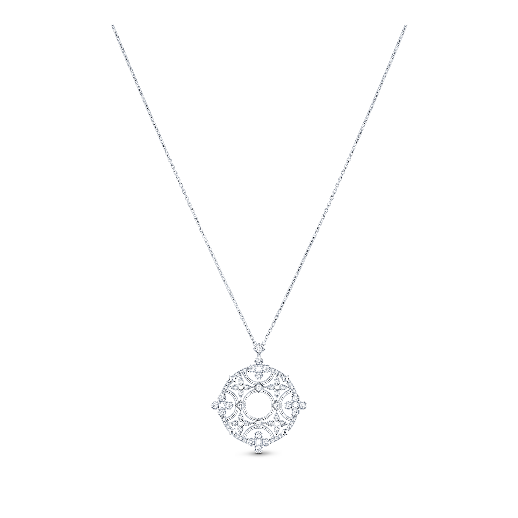 Louis Vuitton Dentelle Medallion, White Gold And Diamonds – Jewelry – Categories Q93729