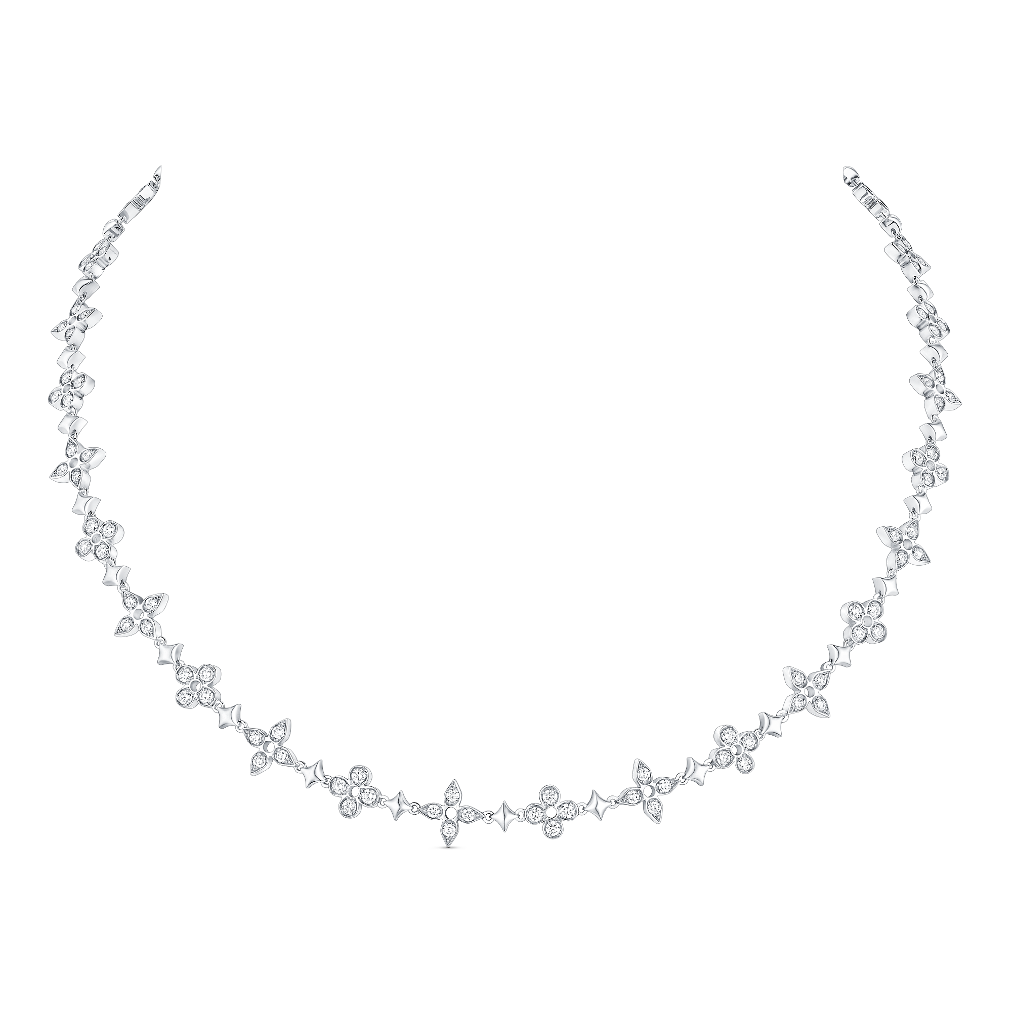 Louis Vuitton Dentelle One Row Necklace, White Gold And Diamonds – Jewelry – Categories Q94381
