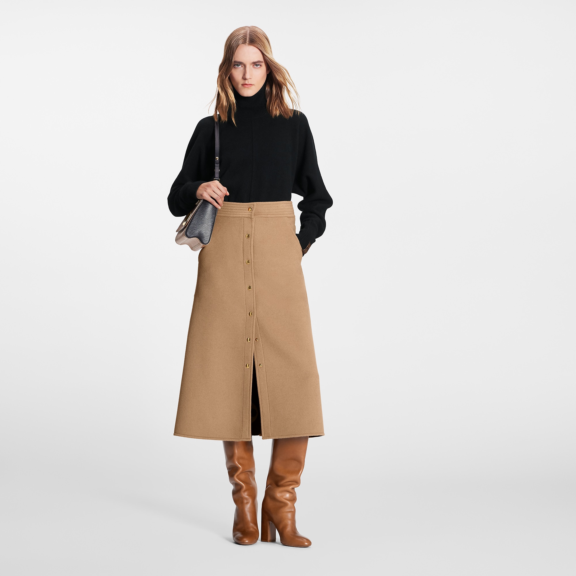 Louis Vuitton Double Face Button Down Midi Skirt – Women – Ready-to-Wear 1AAGAF