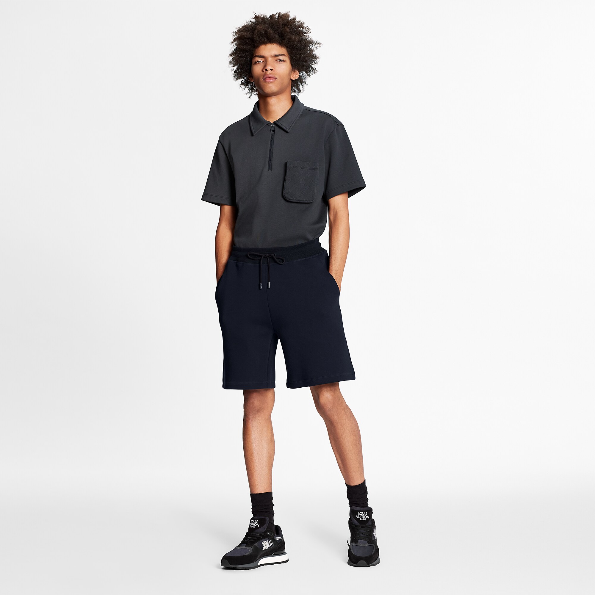 Louis Vuitton Double Face Travel Shorts – Men – Ready-to-Wear 1A8HC9 Night Blue