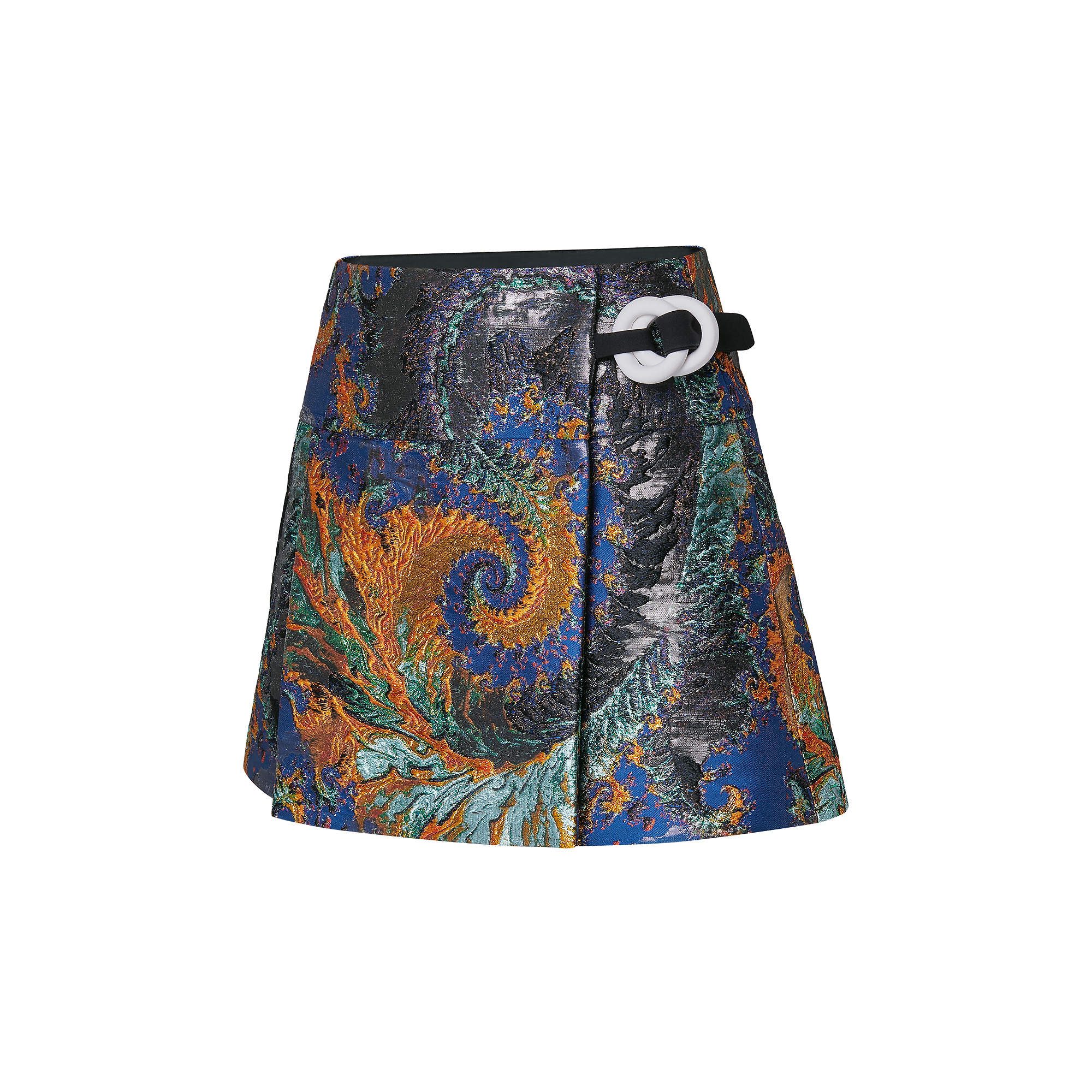 Louis Vuitton Double Ring Lurex Jacquard Mini Wrap Skirt – Women – Ready-to-Wear 1A9KTE