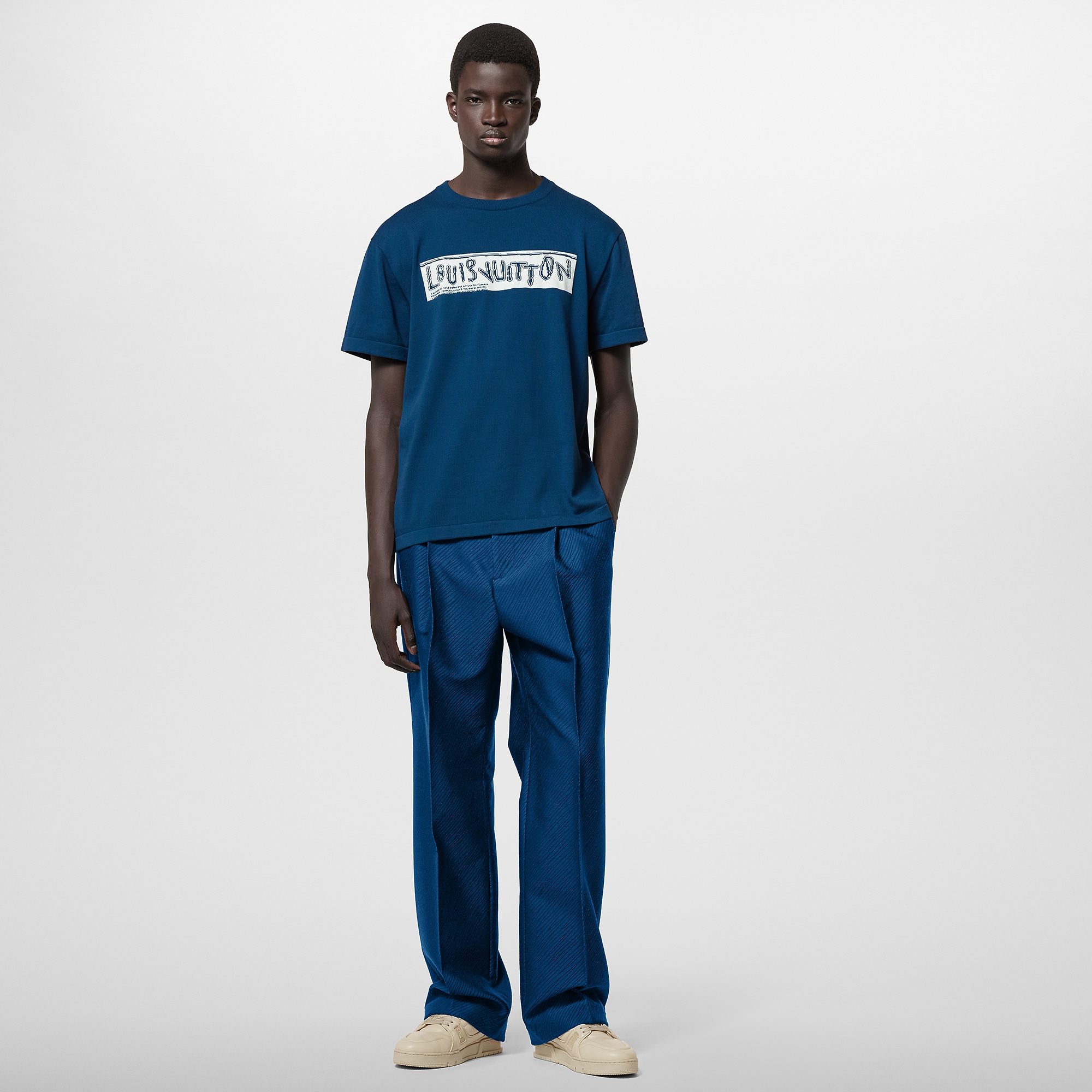 Louis Vuitton Short-Sleeved Cotton Crewneck - Men - Ready-to-Wear 1AFALD