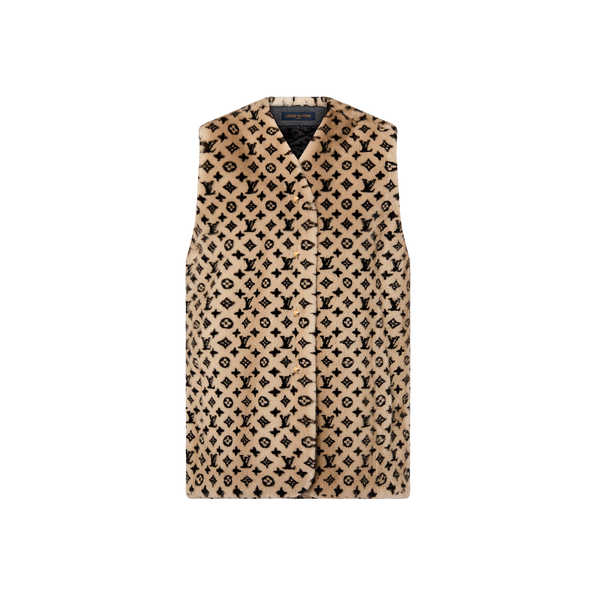 Louis Vuitton Sleeveless Monogram Mink Jacket – Women – Ready-to-Wear 1AC19S