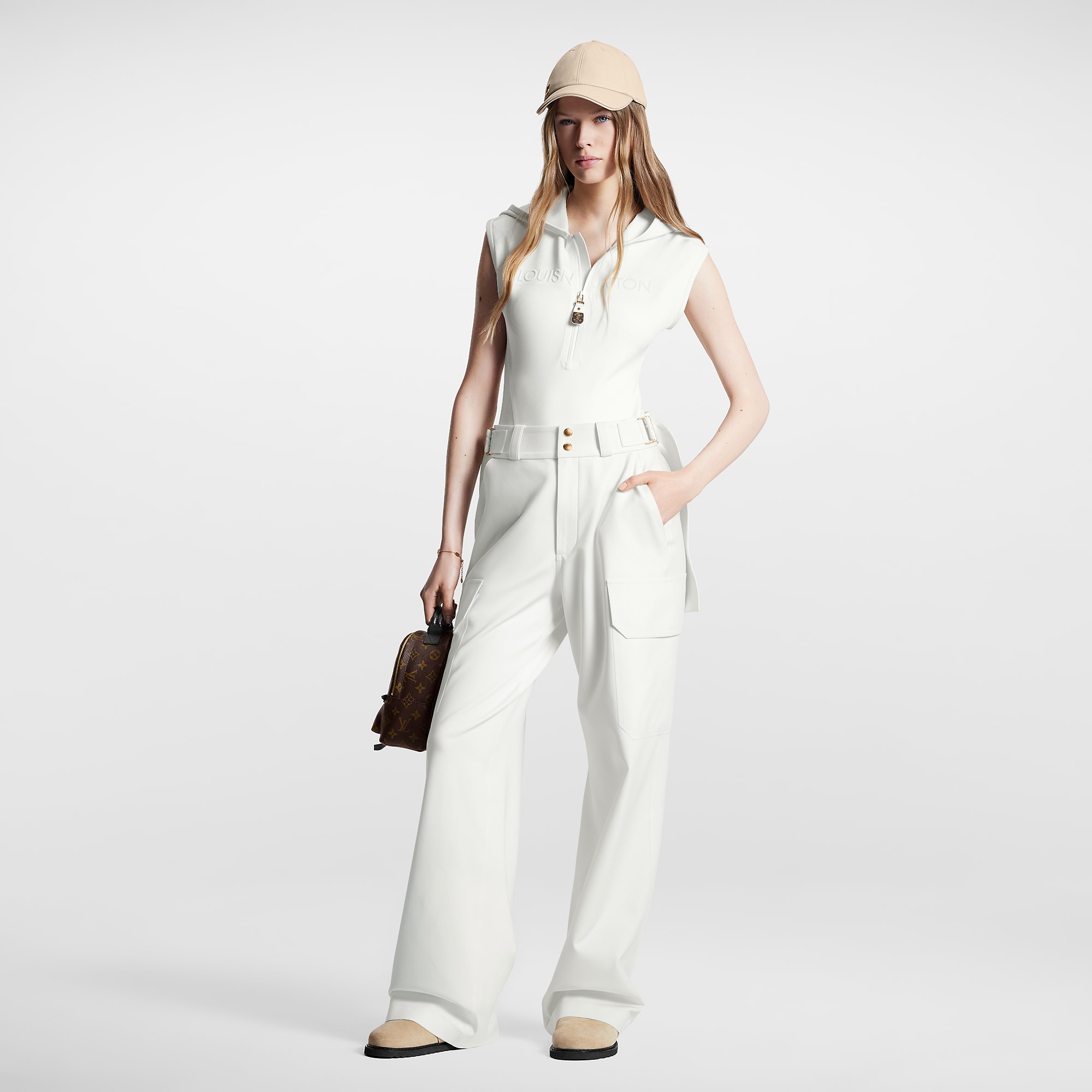 Louis Vuitton Technical Jersey Cargo Pants – Women – Ready-to-Wear 1AC16H Egg Shell