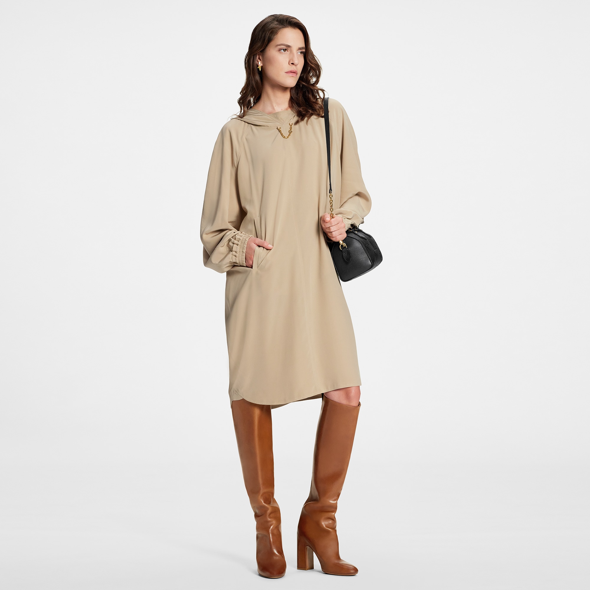 Louis Vuitton Batwing Sleeve Hoodie Dress – Women – Ready-to-Wear 1AB6QV