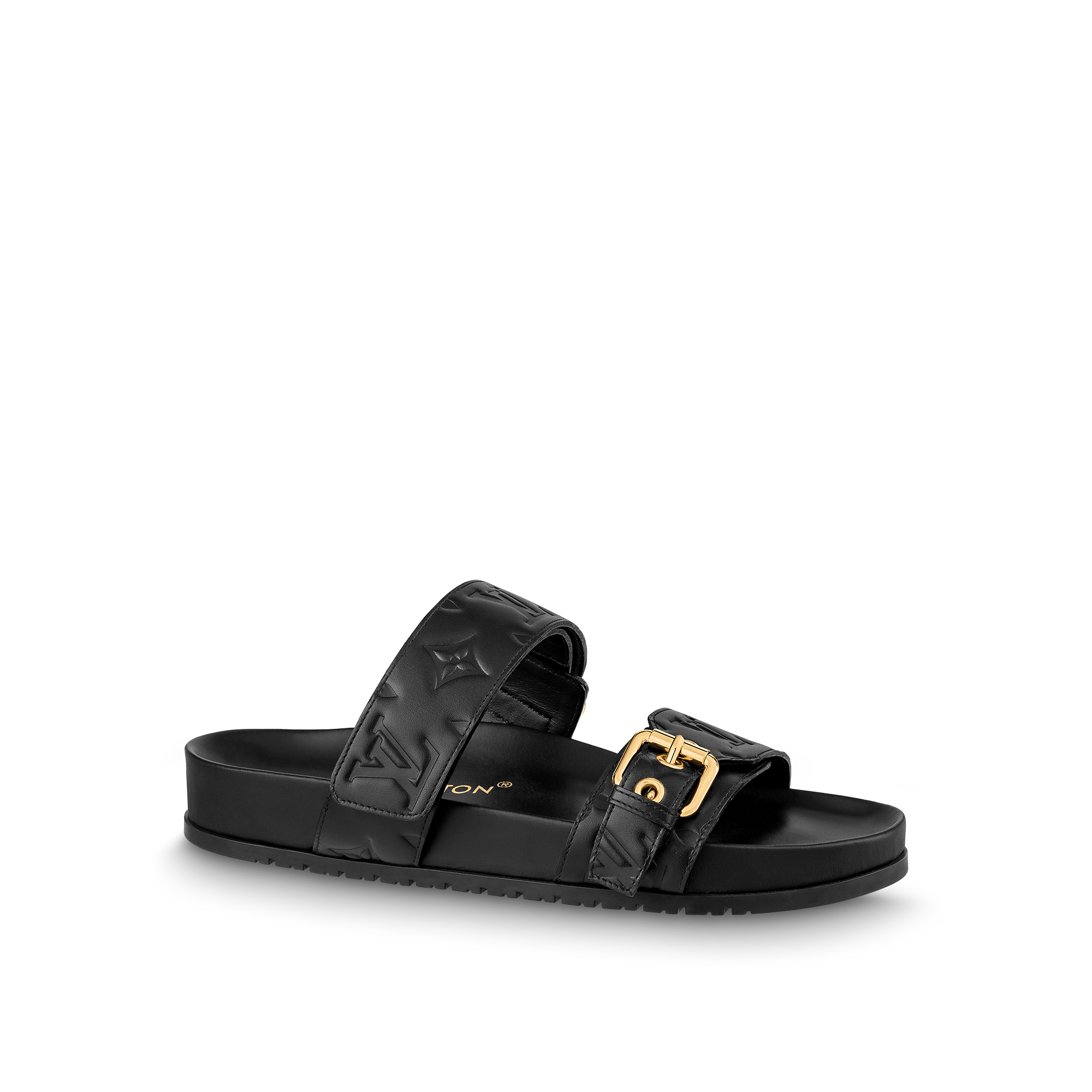 Louis Vuitton Bom Dia Flat Comfort Mule – Women – Shoes 1ABVNC Black