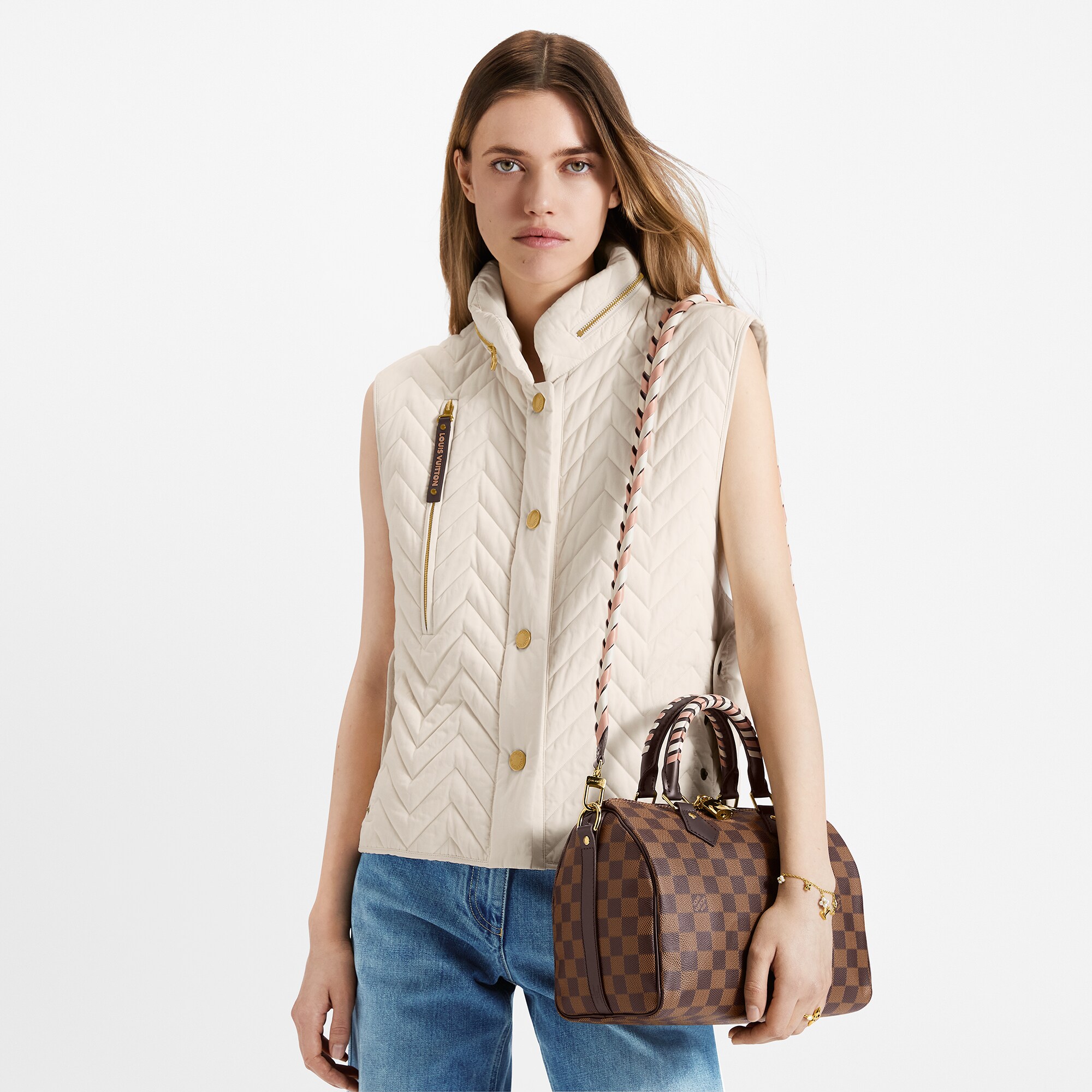 Louis Vuitton Braided Speedy 25 Damier Ebene – Women – Handbags N40450