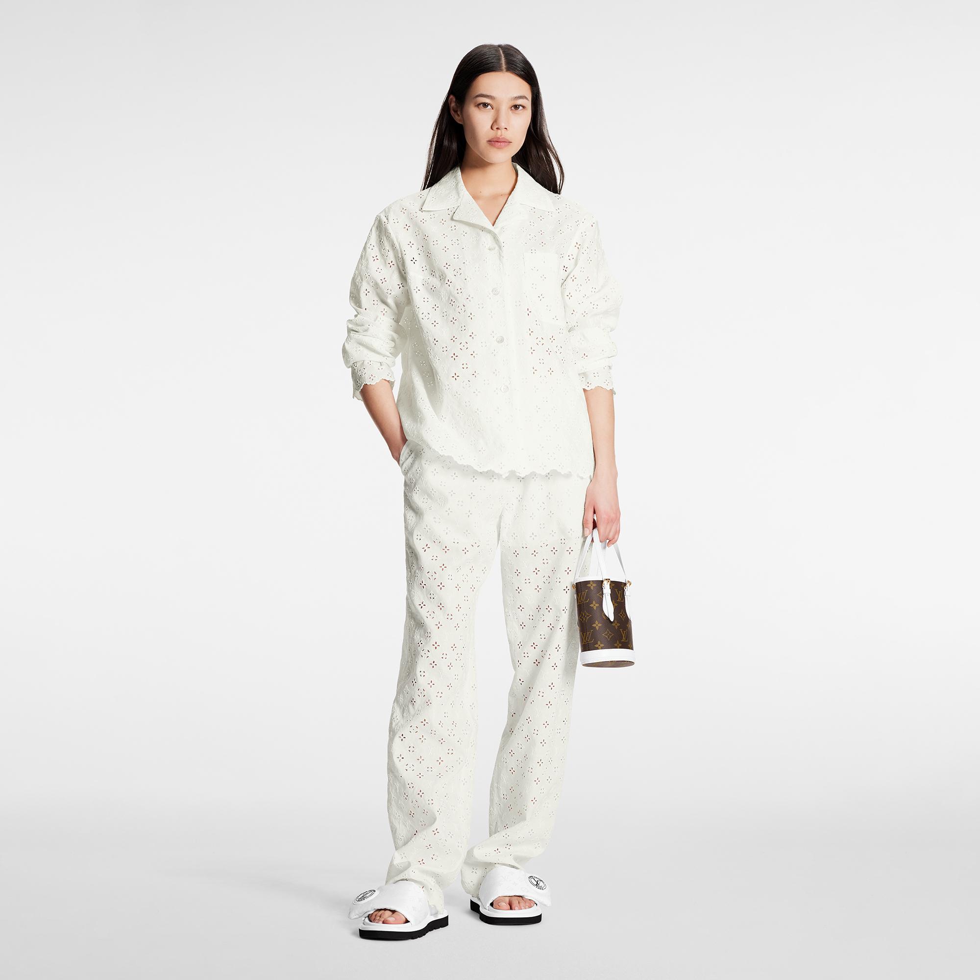 Louis Vuitton Broderie Anglaise Monogram Pajama Shirt – Women – Ready-to-Wear 1AA8P2
