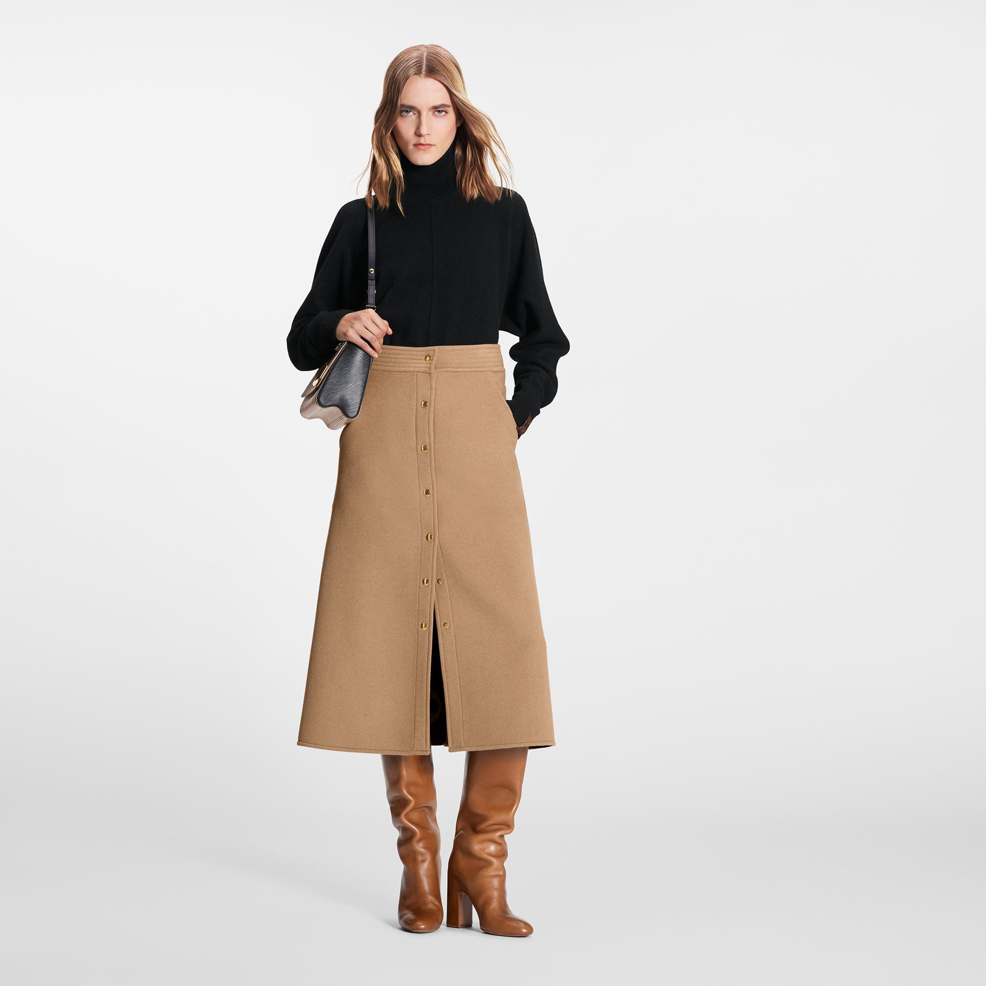 Louis Vuitton Double Face Button Down Midi Skirt – Women – Ready-to-Wear 1AAGAH