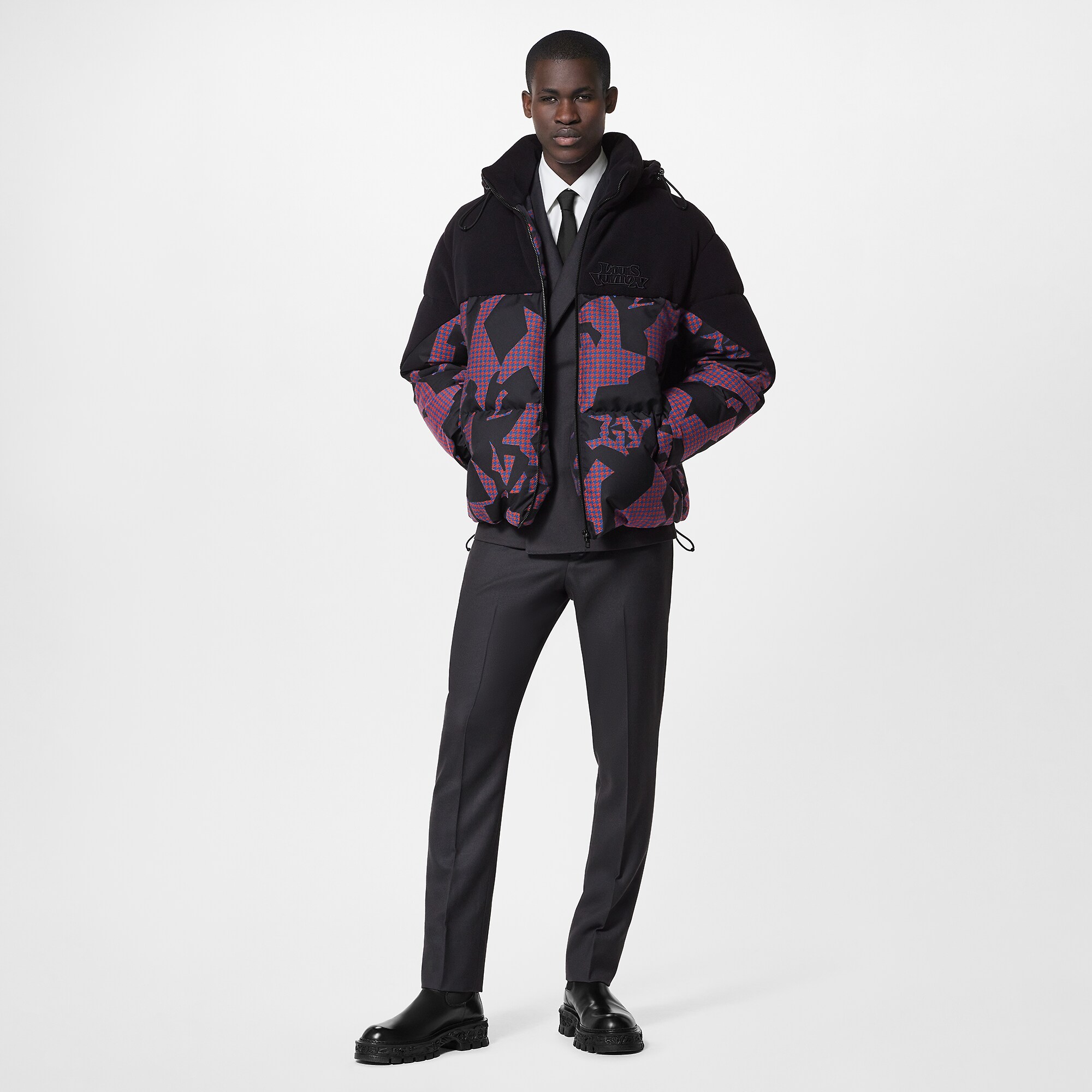 Louis Vuitton Bimaterial Hooded Down Jacket – Men – Ready-to-Wear 1AATDP