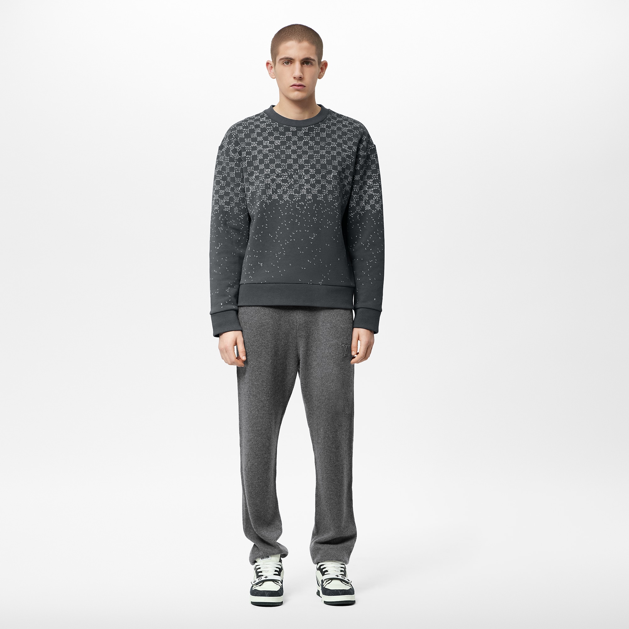 Louis Vuitton Damier Spread Printed Sweatshirt – Men – Ready-to-Wear 1AA4TI