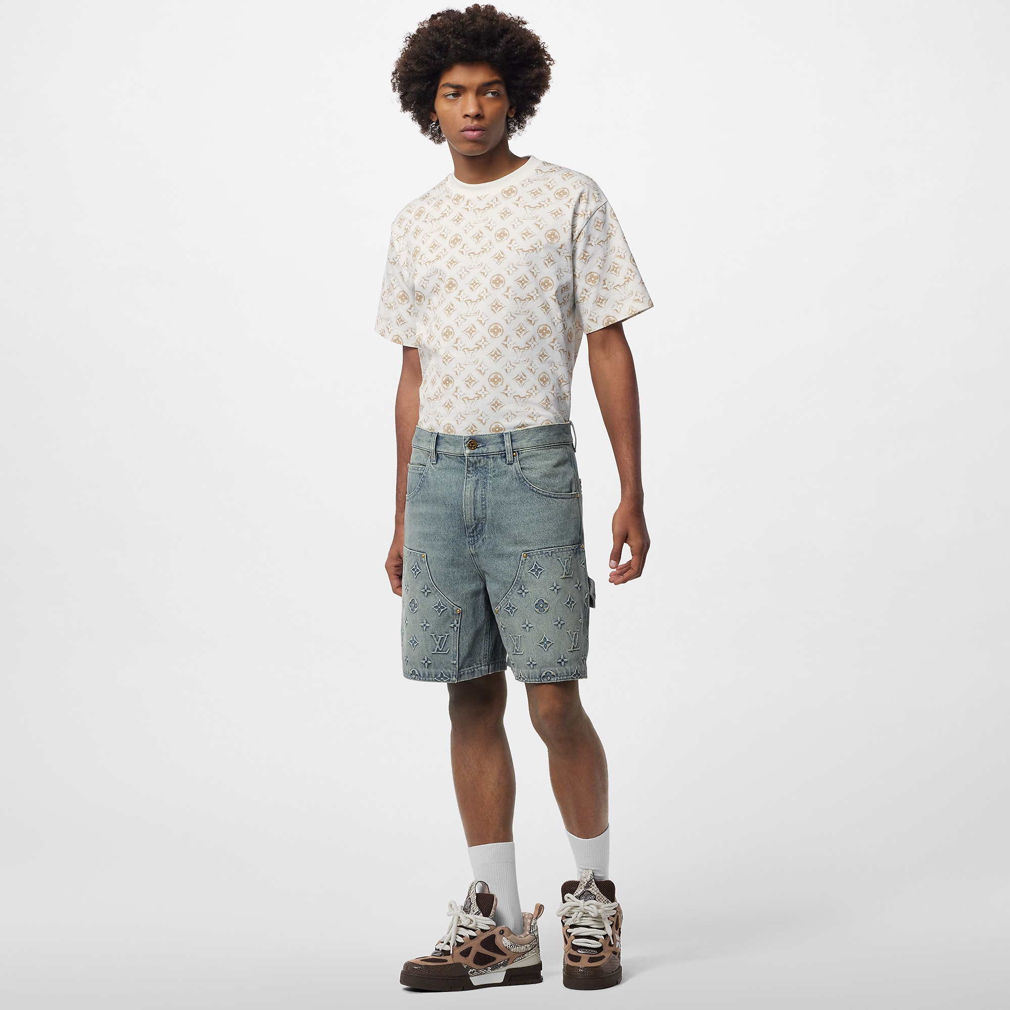 Louis Vuitton Denim Carpenter Shorts – Men – Ready-to-Wear 1ABJ7E
