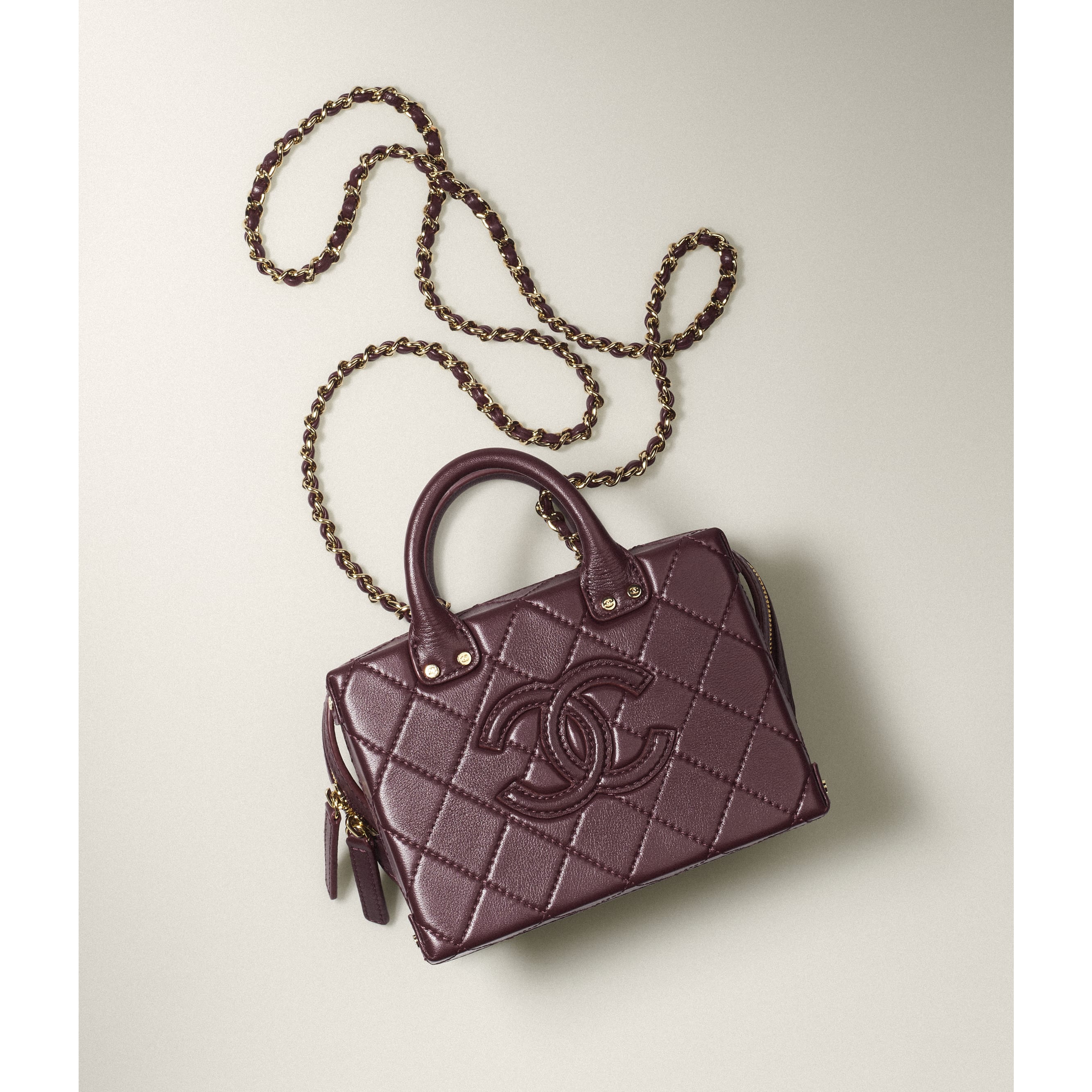 Chanel 19 Shopping Bag Shiny Lambskin, Gold-Tone, Silver-Tone &  Ruthenium-Finish Metal AS3660 B04852 NK294 Dark Brown 