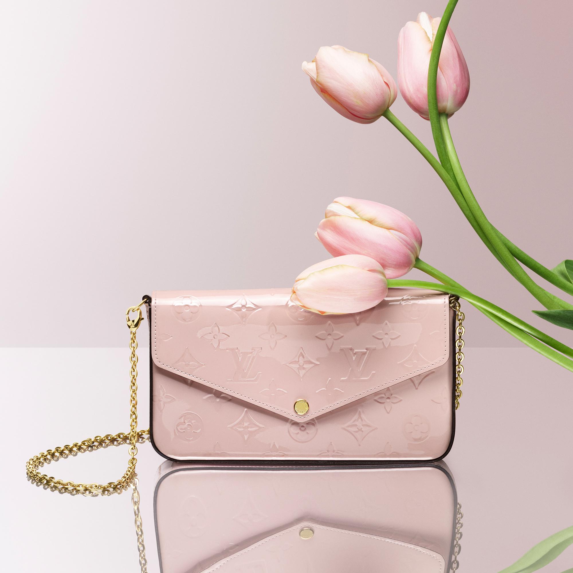 Louis Vuitton Felicie Pochette Monogram Empreinte Leather Pink 2411153